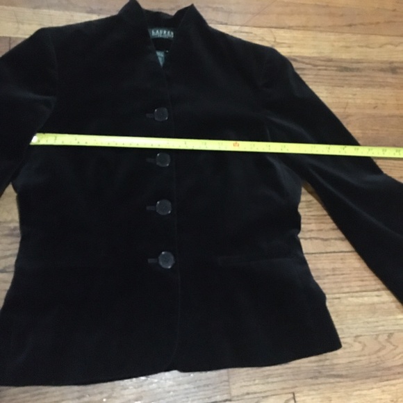 Ralph Lauren 2P Velvet Blazer Jacket Coat Pockets Green Label EUC - Picture 4 of 13